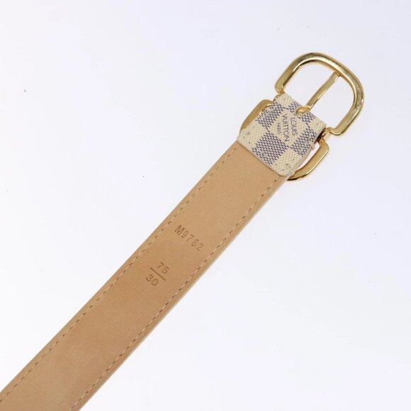 LOUIS VUITTON Damier Azur Ceinture Mini Belt 34.3"" M9782 LV Auth - Picture 8 of 15